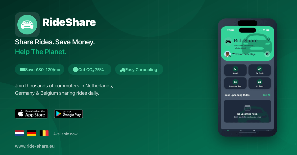 RideShare – Share Ride, Save Money & Help The Planet